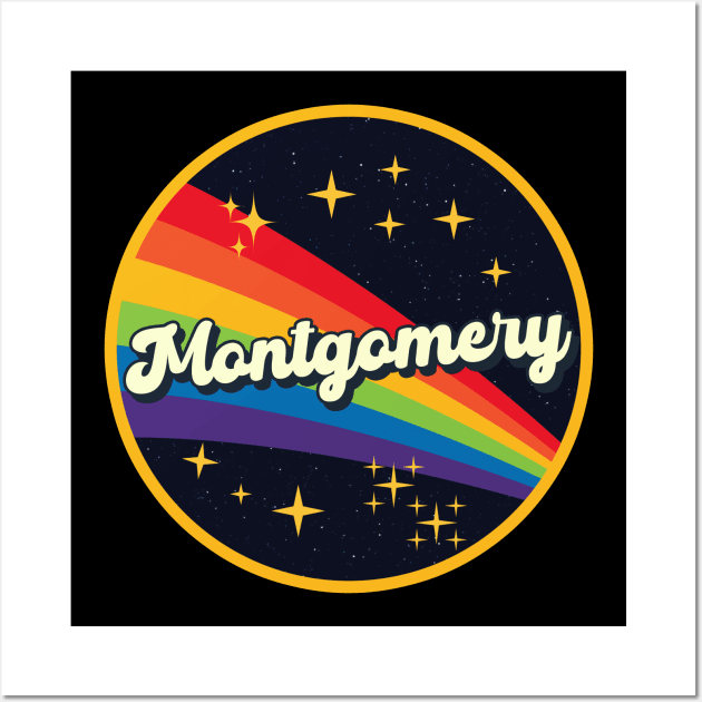 Montgomery // Rainbow In Space Vintage Style Wall Art by LMW Art